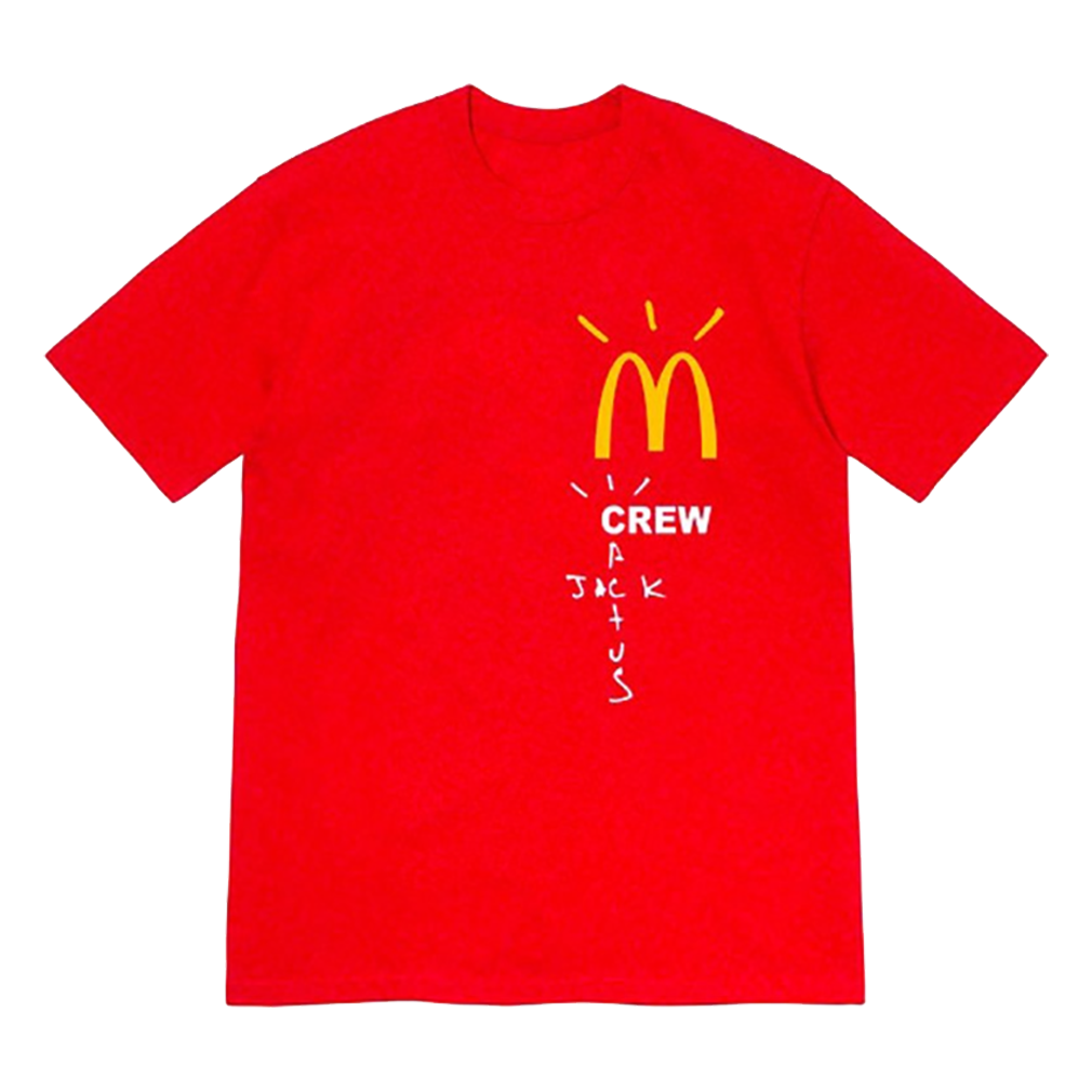 Travis Scott X McDonalds Crew Tshirt – Red TRENDING APPAREL