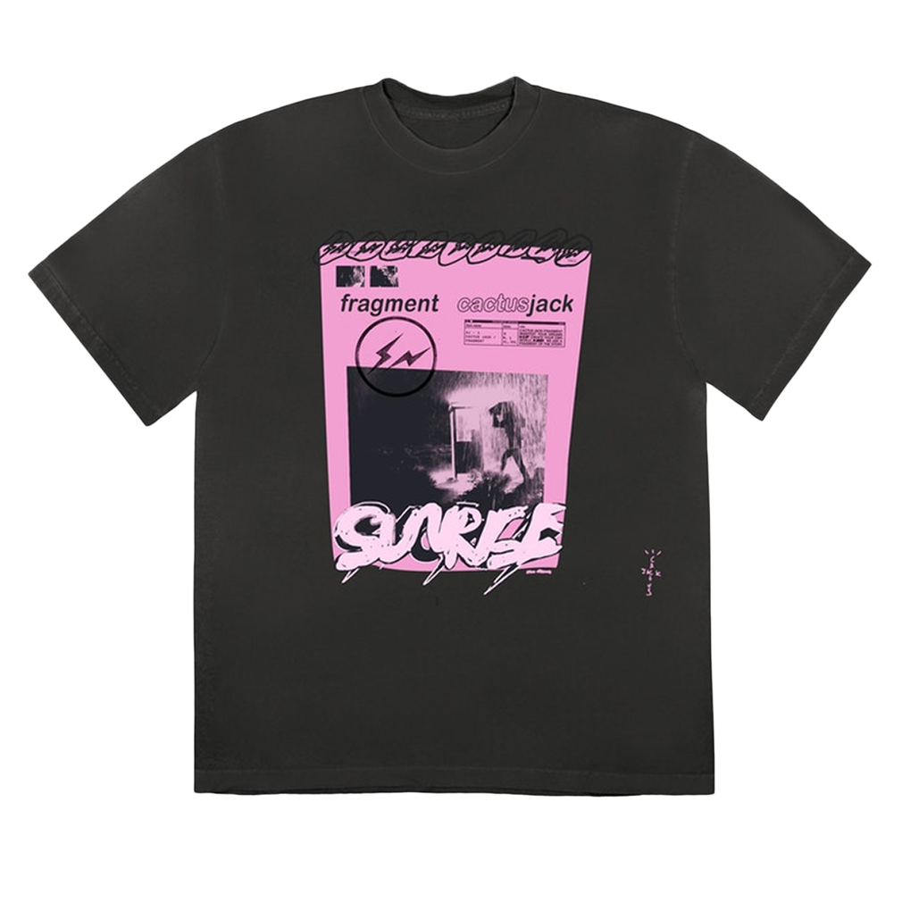 Travis Scott Cactus Jack x Fragment Tee Pink Sunrise TRENDING APPAREL