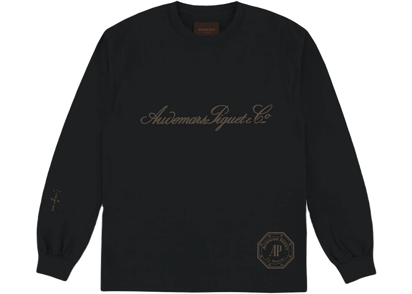 Travis Scott CJ x Audemars Piguet Le Brassus Long Sleeve Tee Black ...