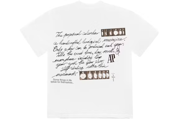 Travis Scott CJ x Audemars Piguet Perpetual Calendar Tee