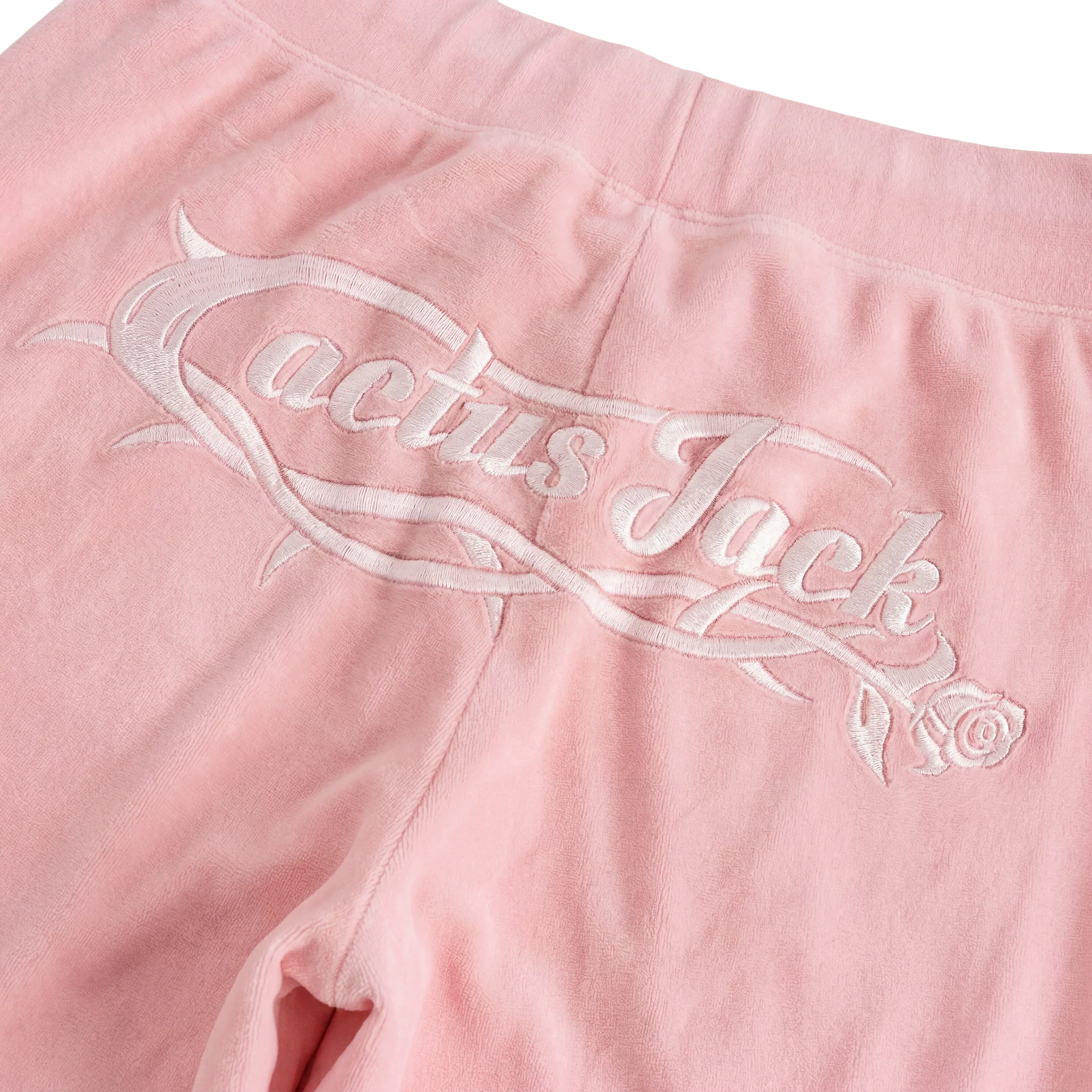 CJ X NIKE WOMEN'S PINK VELOUR PANTS
