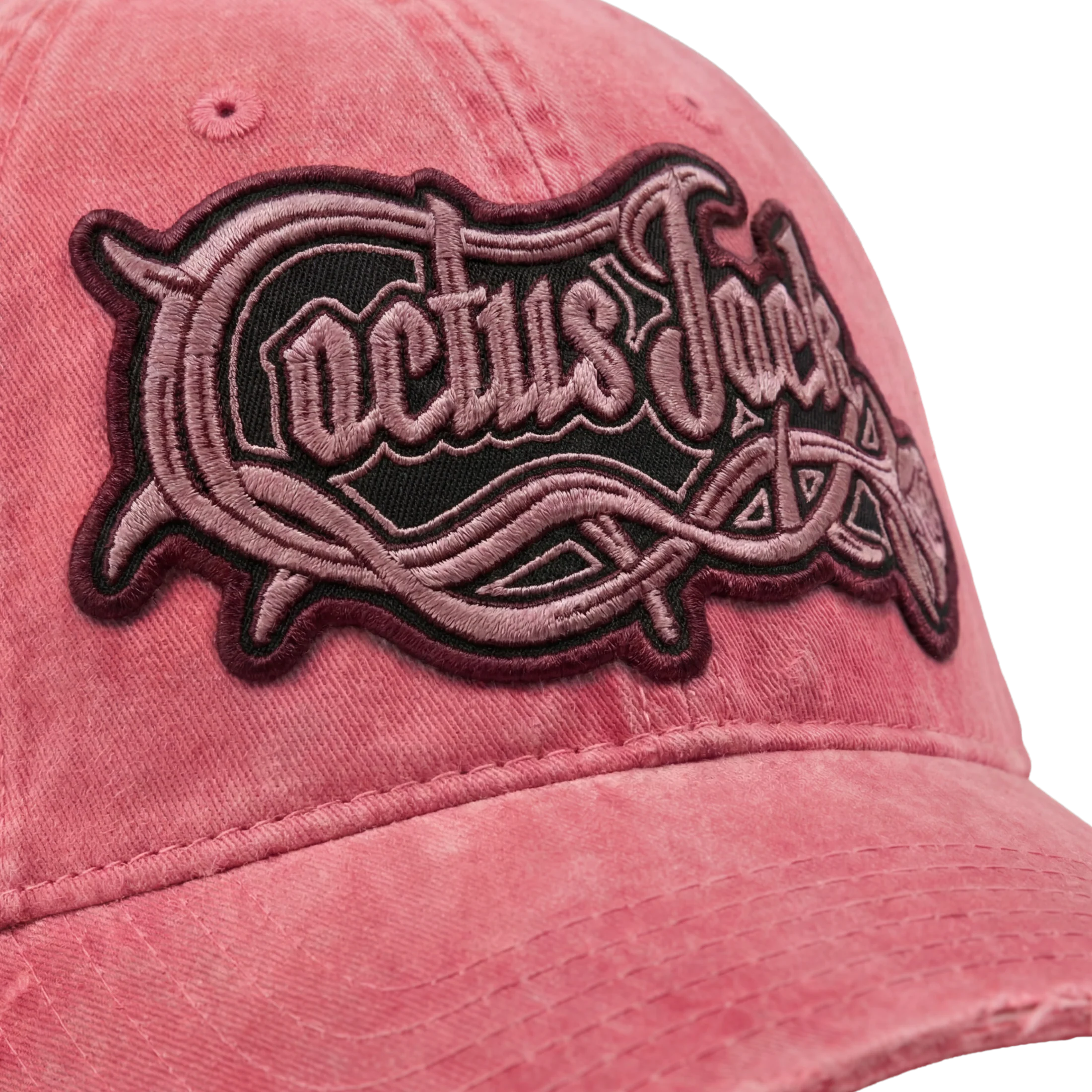 CJ DISTRESSED PINK PATCH LOGO HAT